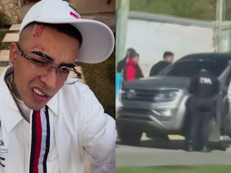 Callejero Fino será indagado por el arma que llevaba en una camioneta sin patente: el antecedente que podría complicarlo