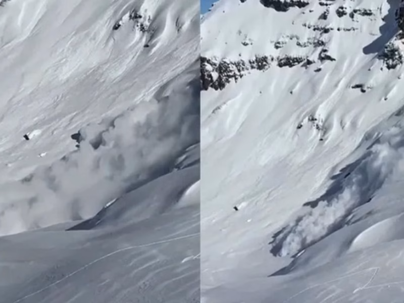VIDEO | Una feroz avalancha en Cerro Chapelco casi termina con la vida de dos esquiadores