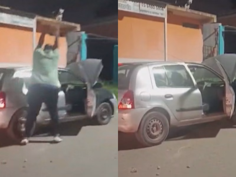 Le chocaron el auto y reaccionó a piedrazos: destrozó el otro vehículo y terminó detenido en Monte Grande