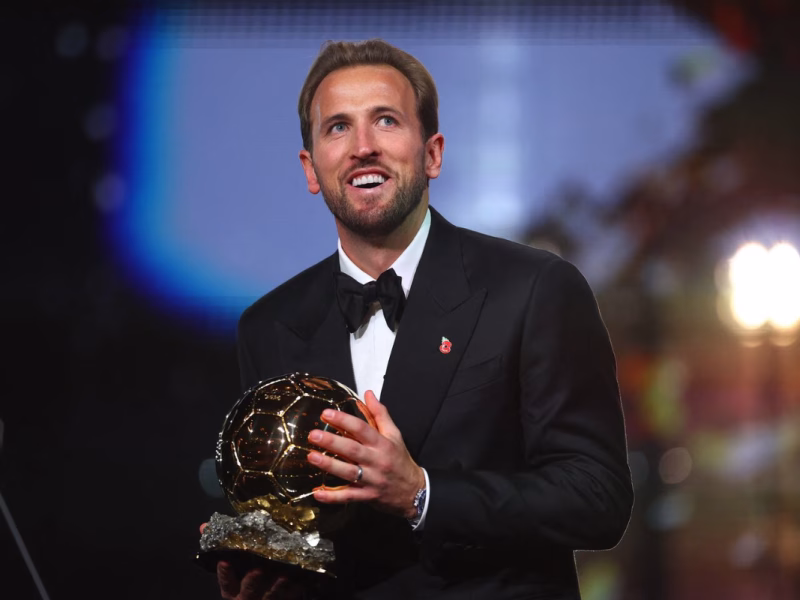 Balón de Oro 2026: Harry Kane se quedó con el premio y Lionel Messi terminó quinto